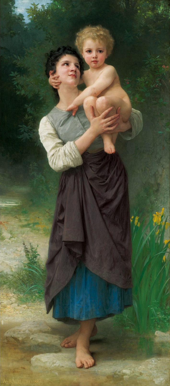  阿道夫·布格罗 Adolphe Bouguereau —— 姐弟